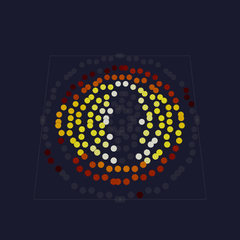 The burning eye in the preview: an orange and yellow iris around a black slit, red flames at the rim