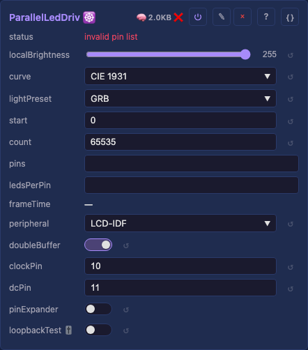 Parallel LED driver controls