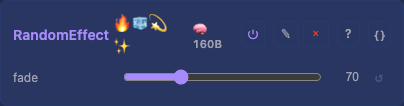 RandomEffect controls