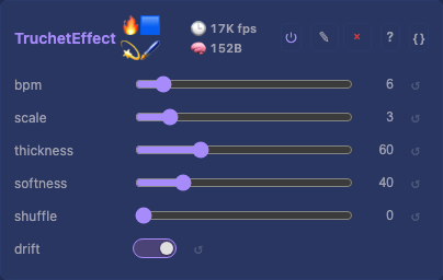 TruchetEffect controls