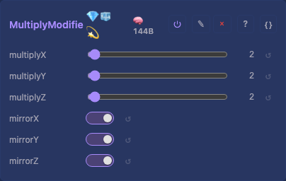 MultiplyModifier card