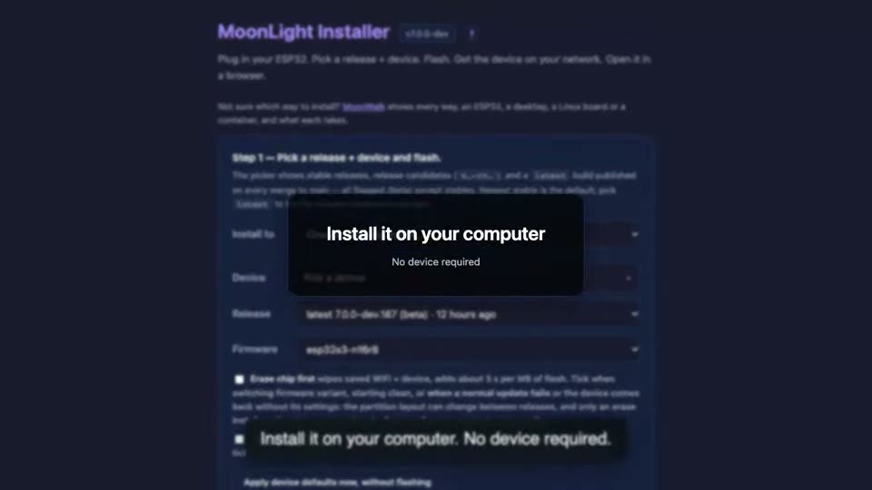 No hardware needed