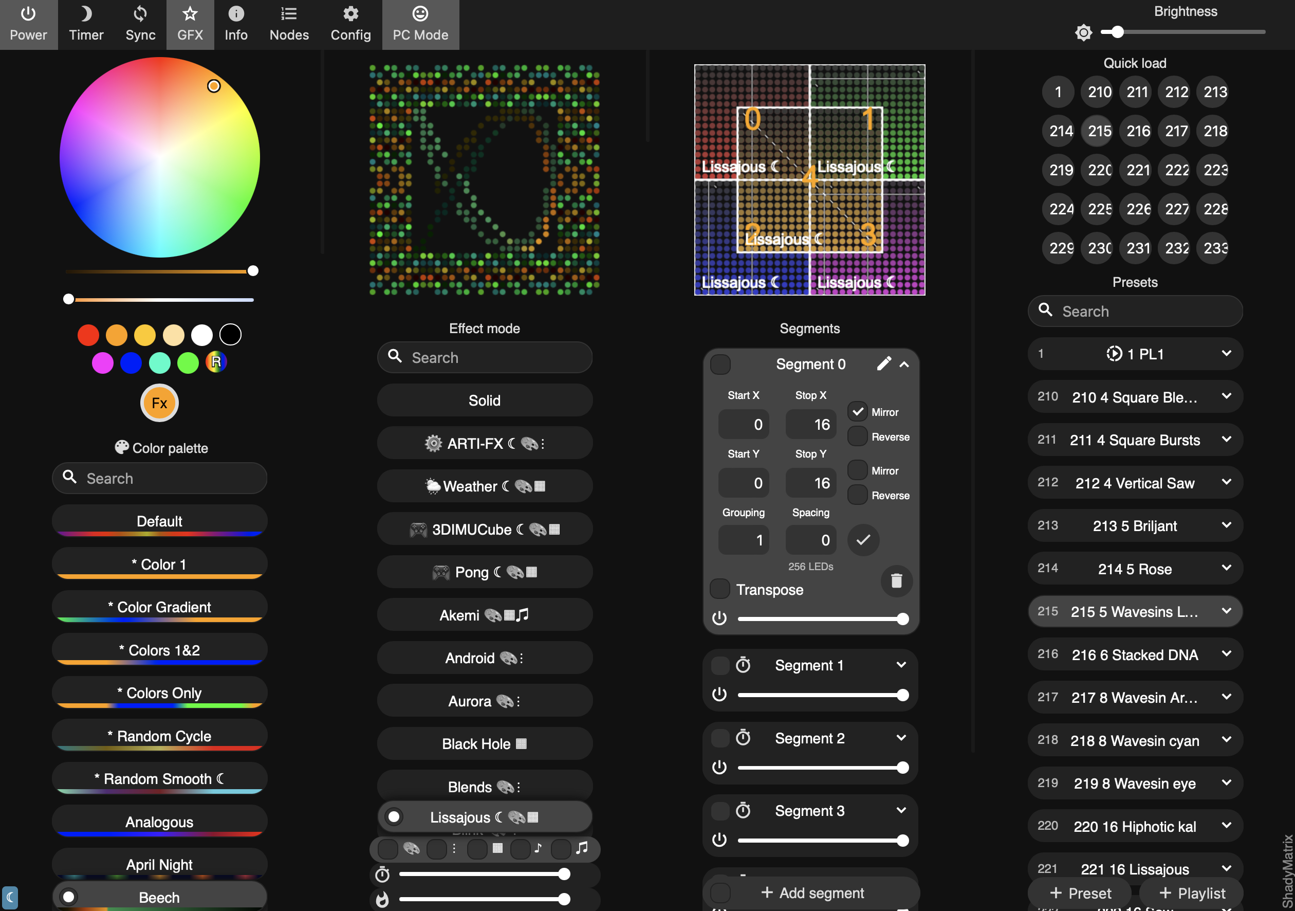 WLED-MM web interface