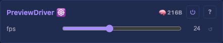 PreviewDriver controls