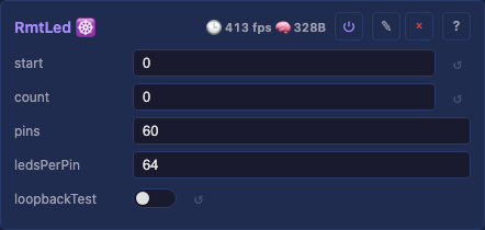 Shared driver controls: localBrightness, preset, whiteMode, start, count