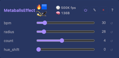 MetaballsEffect card