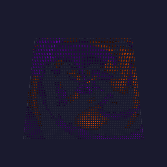 Aurora: layered warped noise read in polar coordinates