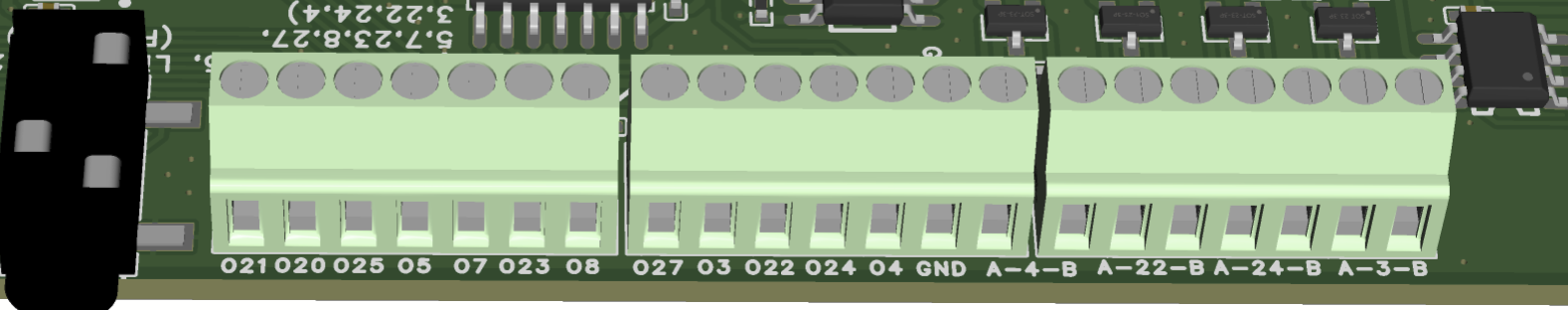 MHC-WLED ESP32-P4 shield GPIO terminal map
