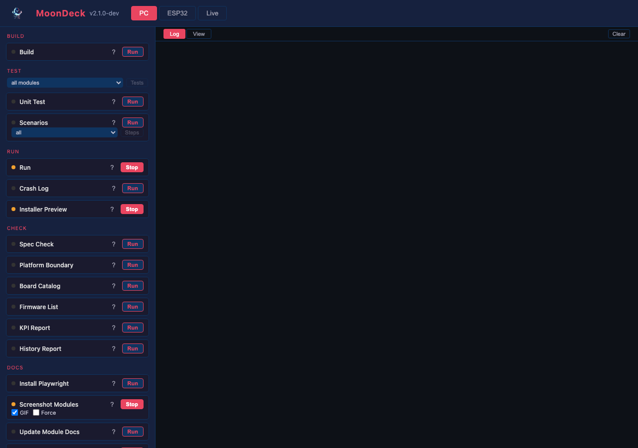 MoonDeck Desktop tab